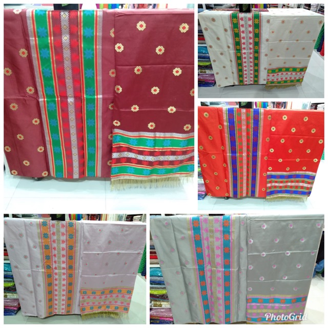 Songket mesin cantik manis tumpal sadum