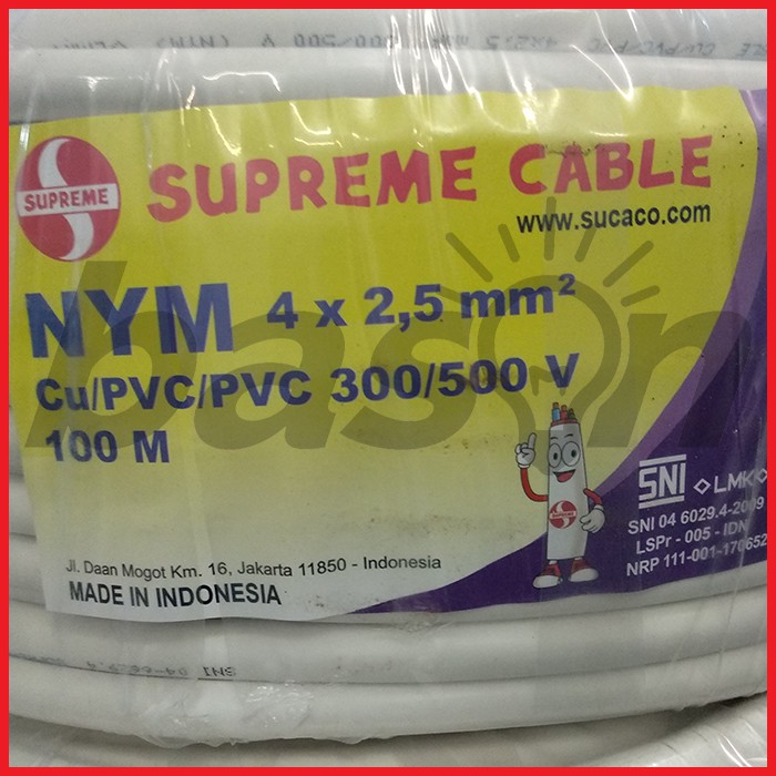 Supreme NYM 4x2.5mm @100 meter - Kabel Listrik