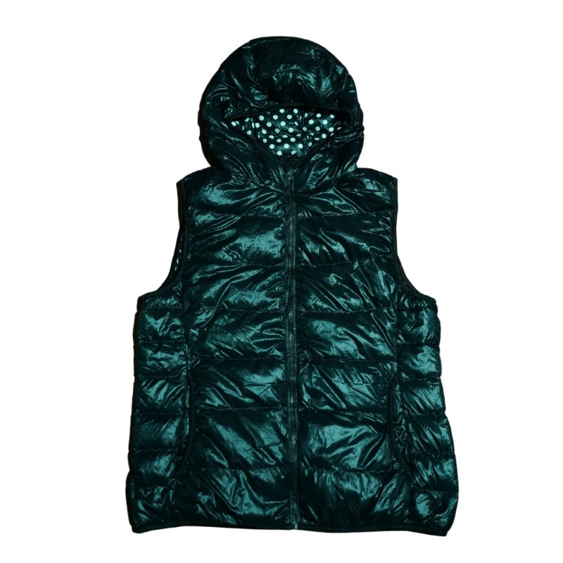 vest uniqlo ultralight hitam second