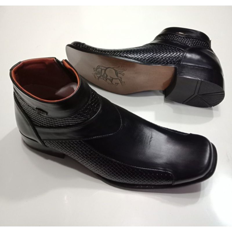 SepatuBootPria/Sepatu Pantofel Kerja Pria/Merek Bally/Pantofel Boot Kerja Pria/Pantofel Formal Pria/Kulit Sapi Asli 100%