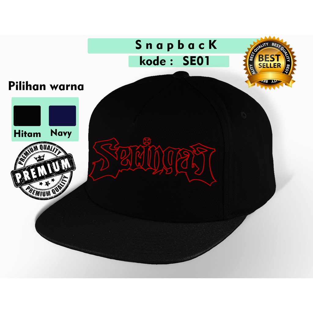 Topi seringai / Snapback distro premium seringai se01
