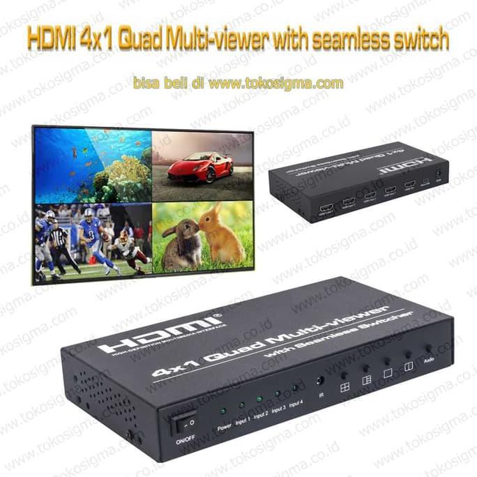 HDMI 4x1 QUAD MULTI VIEWER WITH SEAMLESS SWITCHER