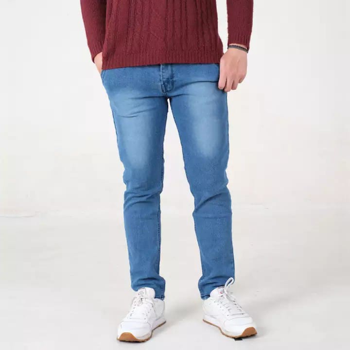 Celana Jeans Pria Slim Premium Biru Muda/ Jeans Panjang Pria Levis Slim Strech (karet)