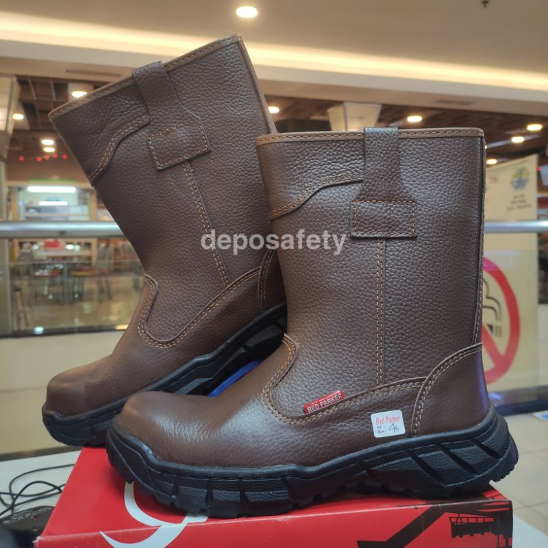 Sepatu Safety Red Parker T-186 Original - Safety Shoes Red Parker T-186 BERKUALITAS