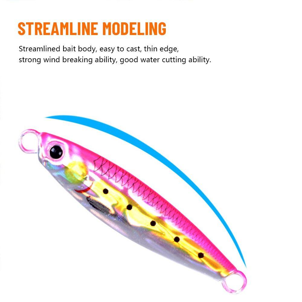 Preva Metal Fishing Lure Tenggelam 30g 65.5mm Ikan Kecil Warna Warni Spanyol