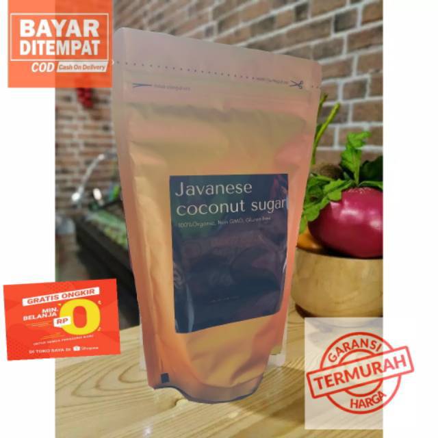 

BROWN SUGAR Gula Kelapa Coconut Sugar Original 250 gram ,organik coconut sugar ORGANIK