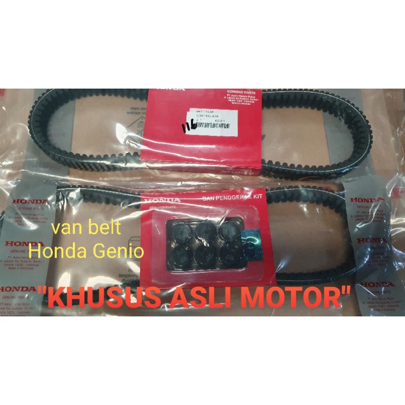 AHM V-BELT, VAN BELT, BAN PENGGERAK SET, BELT DRIVE SET ORIGINAL HONDA GENIO, SPARE PART MOTOR HONDA