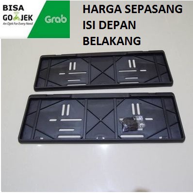 Tatakan plat nomor nomer Mobil / Plat Mobil / Dudukan Plat / frame cover Tempat plat no mobil BIASA