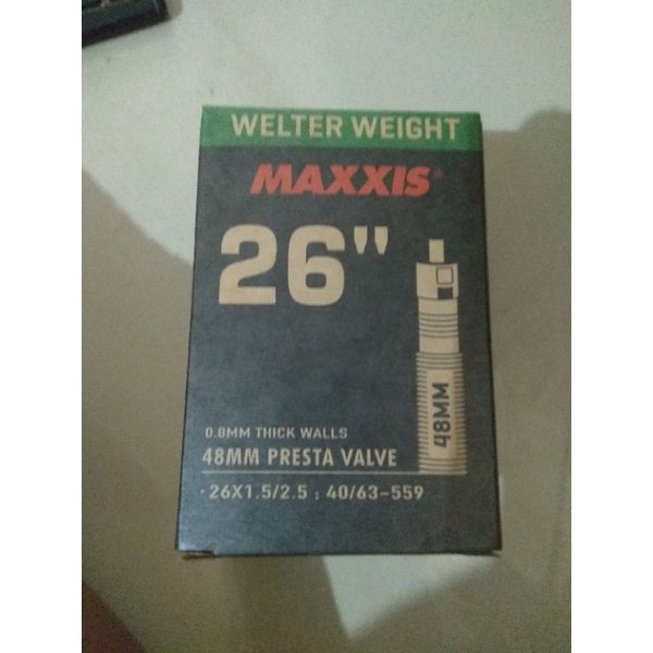 BAN DALAM MAXXIS 26 X 1.50 -  2.50 PENTIL PRESTA