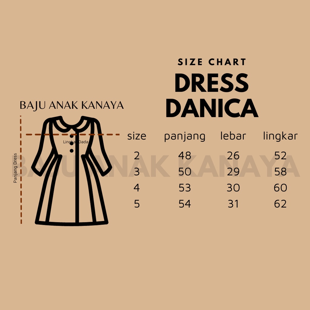 1-4TH TUNIK DRESS ANAK DANICA TUNIK ANAK PEREMPUAN by BOBO KIDS