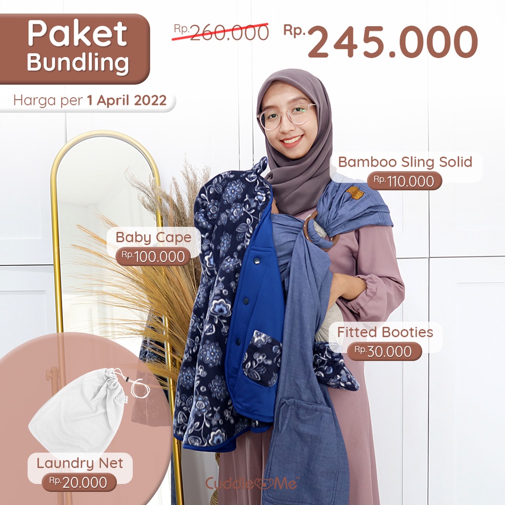 paket cuddle me baby cape selimut jaket bayi set fitted booties hampers bayi kado newborn lahiran Ring sling gendongan Levana lite carrier SSC M shape maskter senada