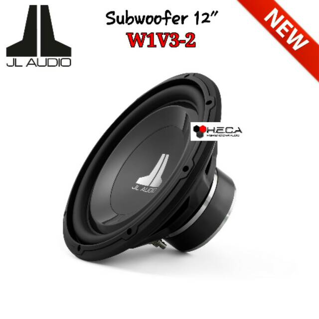 Subwoofer Pasif 12-inch JL W1V3 2-ohm Audio Mobil 12W1V3-2 12 inci W1V3-2