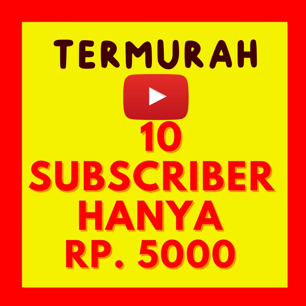 TERMURAH Jasa Tambah Subscriber Chanel Youtube Permanen Aktif Real Human
