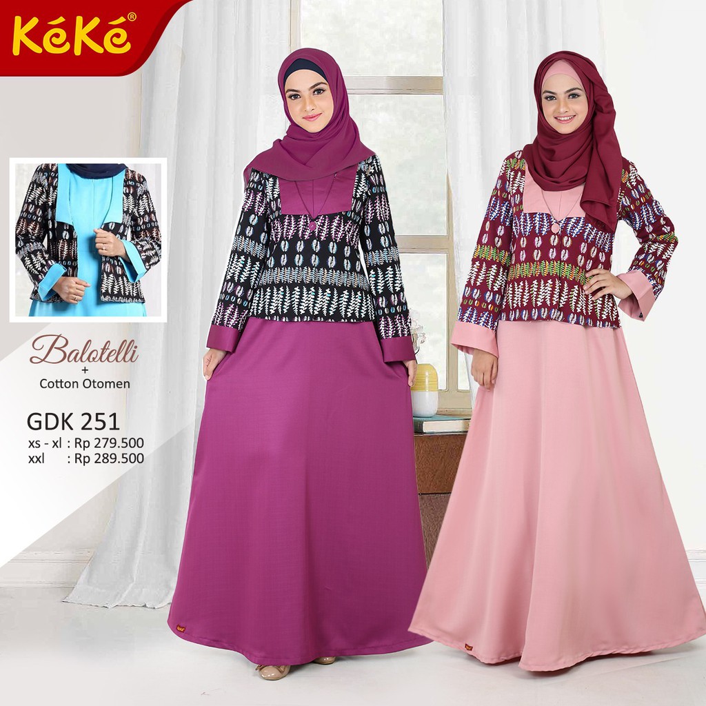 gamis dewasa, gdk 251, busana muslim