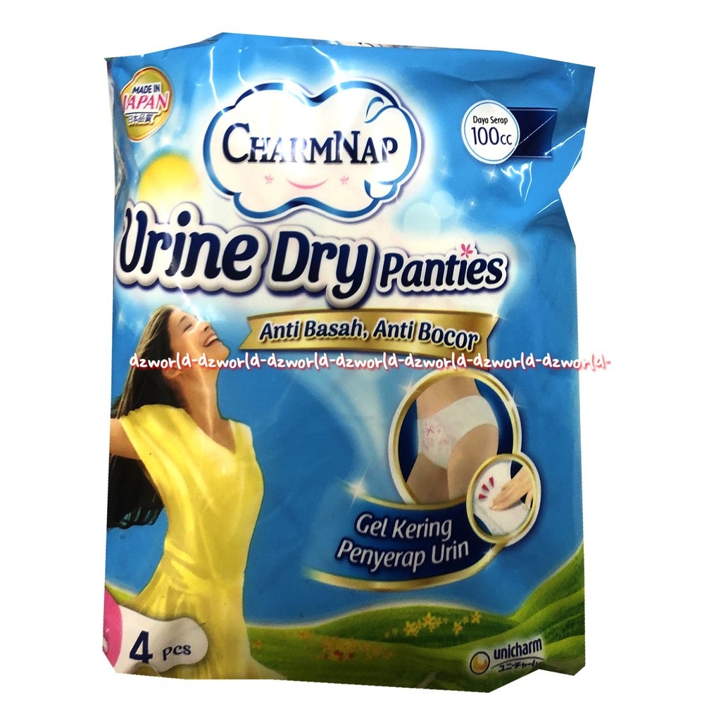 Charmnap Urine Dry Panties M L XL Pembalut Wanita Celana Dalam Saat Menstruasi Charm Nap Underpants