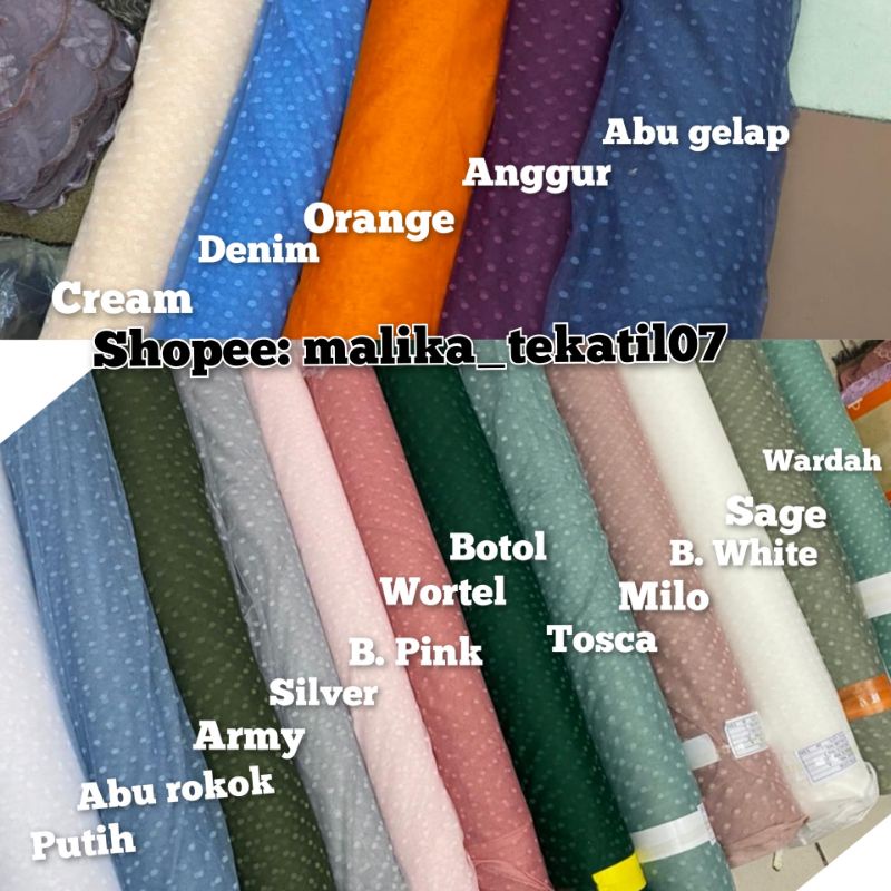 (SUPER MURAH)tile dot. kain tille doty , tile dott. Bahan kebaya halus