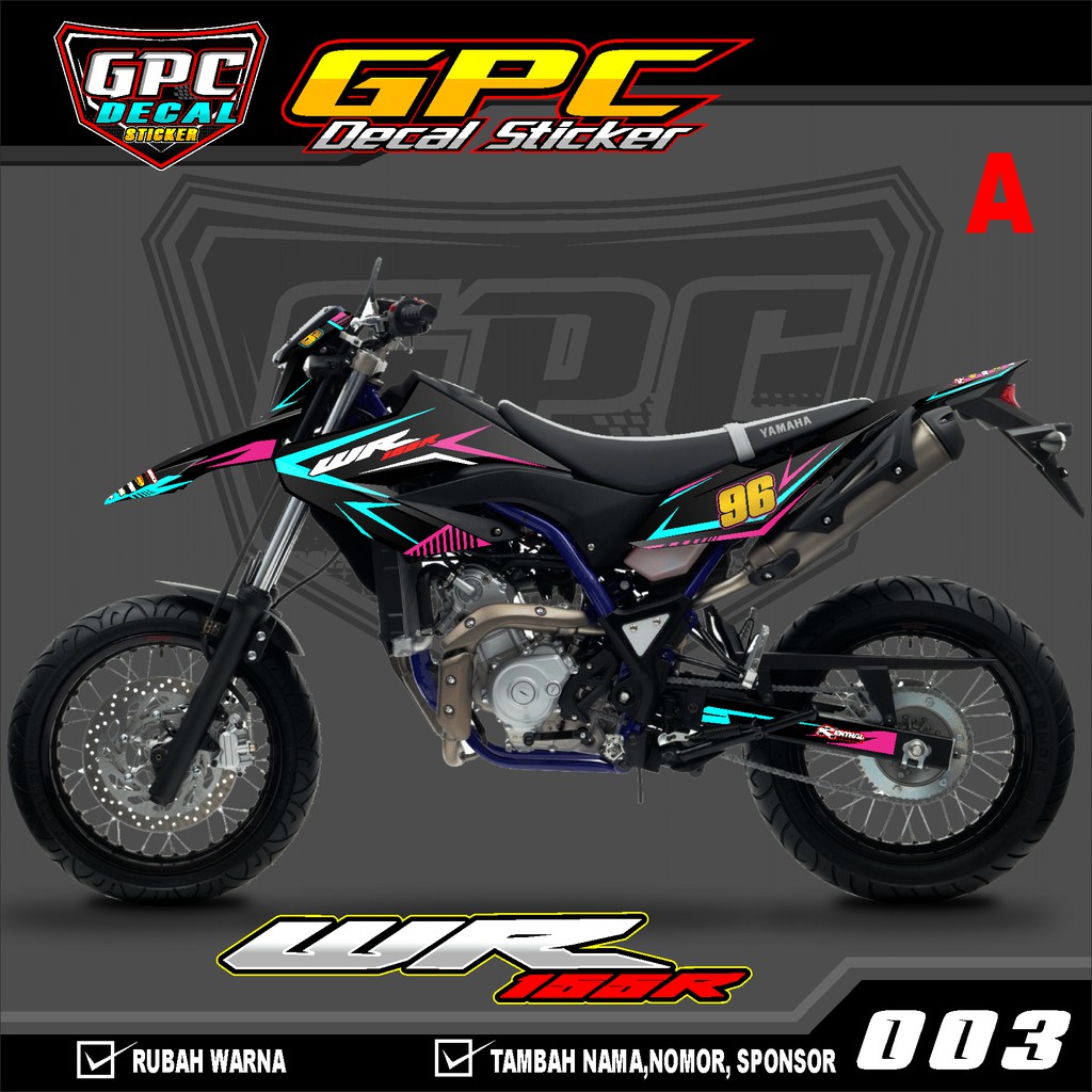 Decal Sticker Yamaha WR 155 Full body-Dekal Stiker WR 155-003