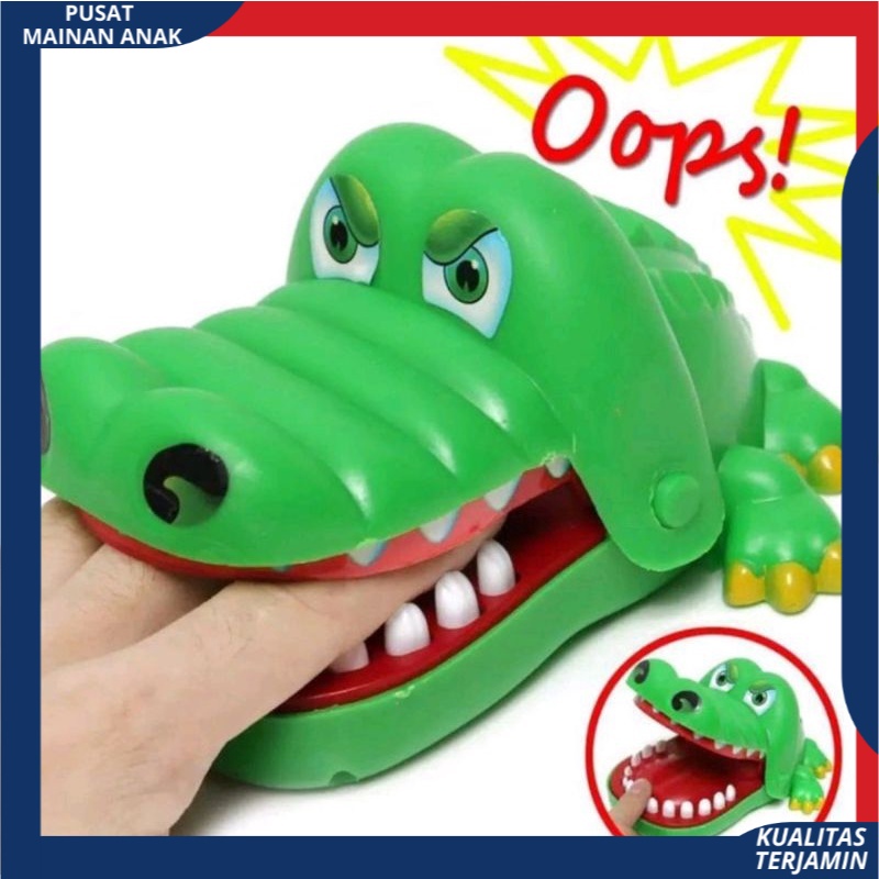 ( BISA COD ) Mainan Anak Crocodile Dentist / Mainan Buaya Gigit Jari Tricky Toy Crocodile Biting Toy Crocodile