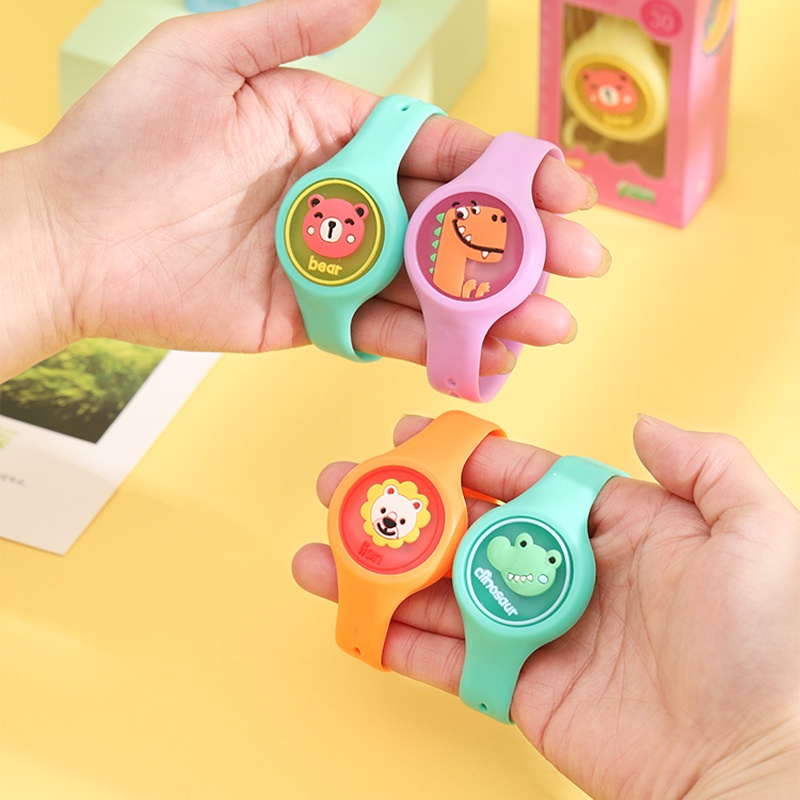 Jam anti nyamuk anak/Gelang Bentuk Jam Tangan Bayi Clip Anti Nyamuk  Anak Karakter kartun Lucu Anti Air/Gelang anti nyamuk anak led L213