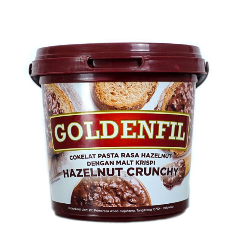 goldenfill hazelnut crunchy/ selai goldenfil hazelnut 1kg