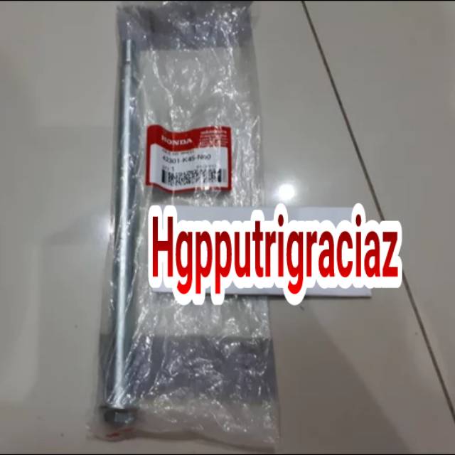 AXLE RR WHEEL 42301-K45-N00 AS RODA BELAKANG CBR150R CBR 150 R LOKAL K45A NON LED ORI AHM POROS