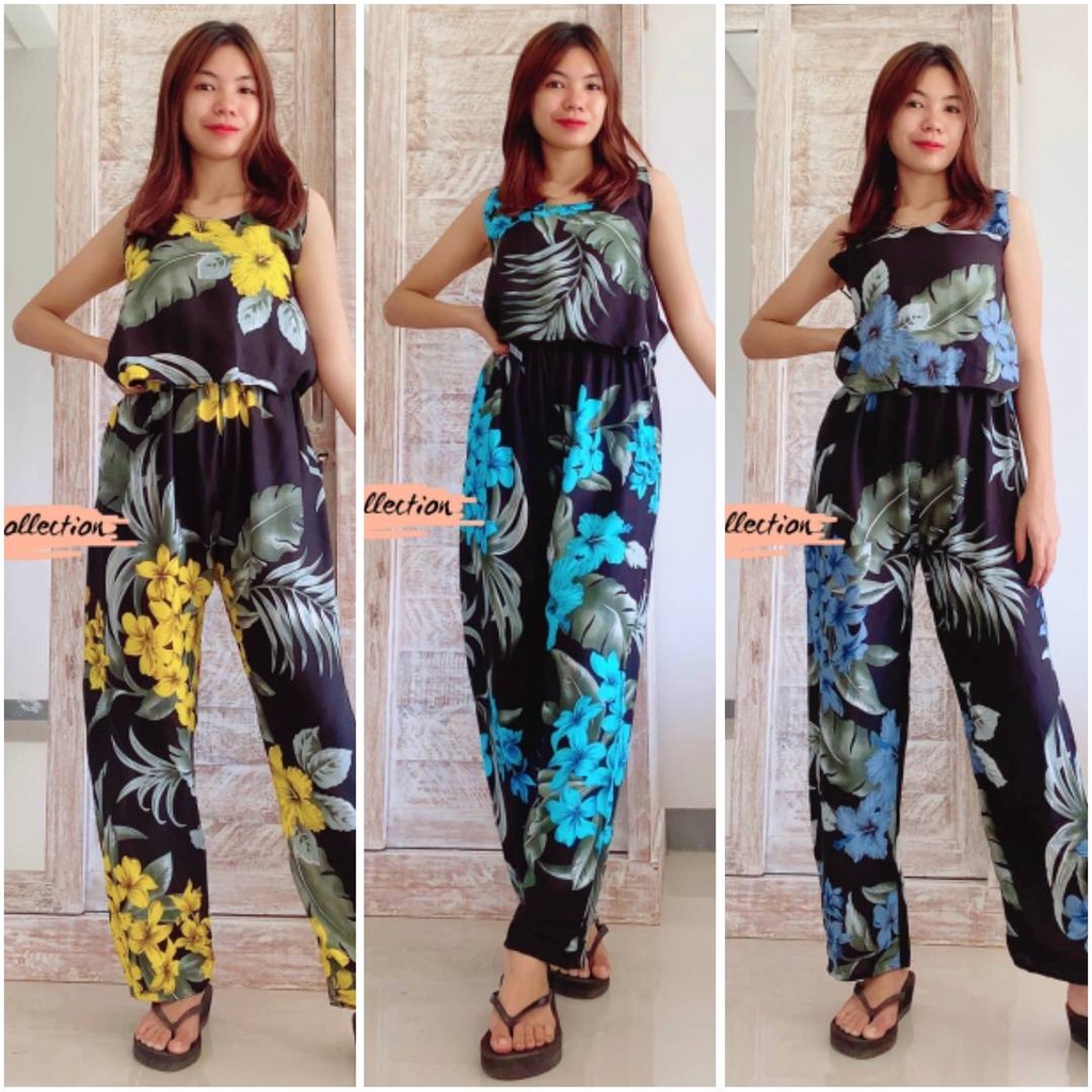 Jumpsuit Cipir Panjang Bunga