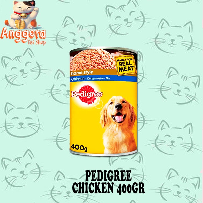 Makanan Anjing basah Pedigree Chicken kaleng 400gr