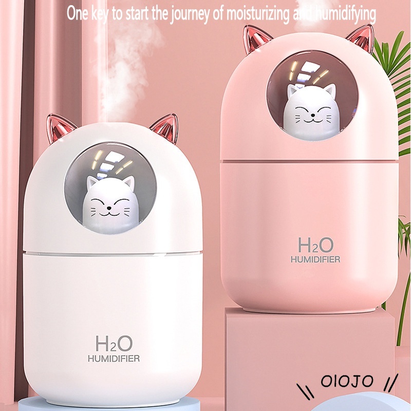 Air Humidifier / Aroma Diffuser Usb Mini Bentuk Kucing Lucu Untuk Rumah / Kantor - olo