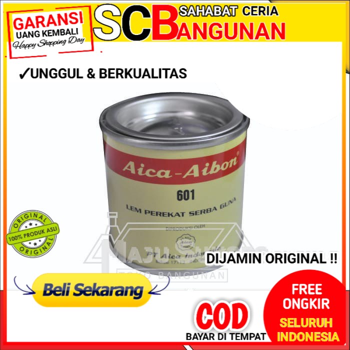 

LEM AICA AIBON KECIL 601 70 GR LEM KUNING PEREKAT SERBAGUNA 70 GRAM 1