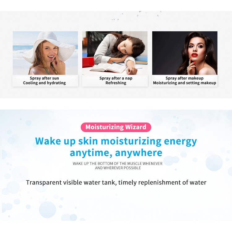 Nano Spray Water Replenishing Instrument Face Moisturizer Sprayer Portable Humidifier Skin Care Spa