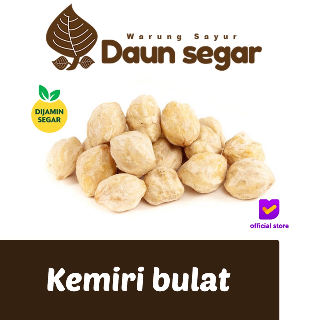 

Kemiri Bulat utuh shaset kecil & 40gram