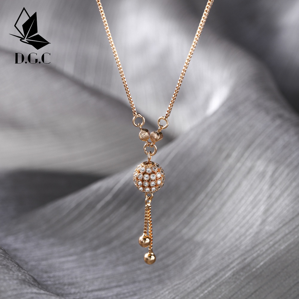 Tongtonges✨COD Kalung Wanita Titanium Anti Karat Grosir Diamond Murah Fashion Berlian D106