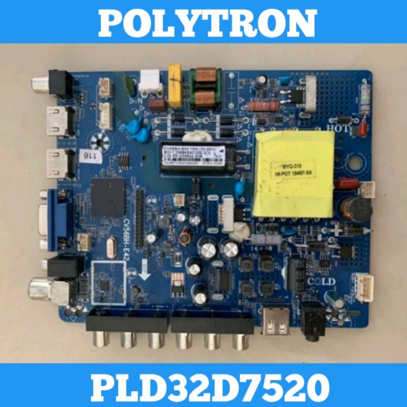 Mainboard TV POLYTRON PLD32D7520 Mainboard 32D7520 Mainboard POLYTRON PLD 32D7520 MB 32D7520 Mainboa