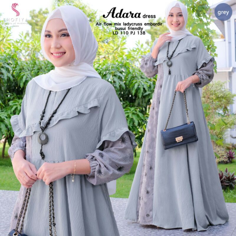 ATEEFA  &amp; ADARA Maxi Dress Ori by Shofiya