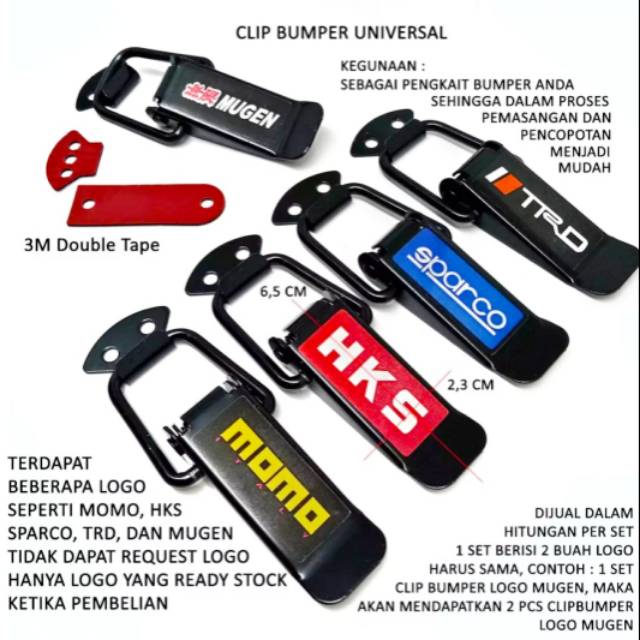 Klip Bumper Mobil Universal