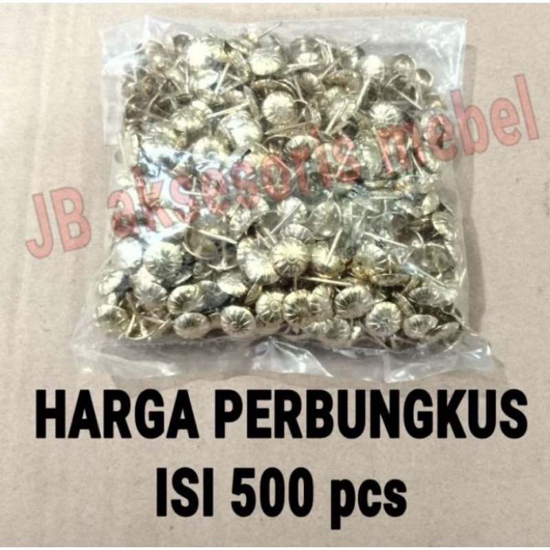 

PAKU PINES KUNING EMAS MOTIF KEMBANG BUNGA ISI 500pcs / PINES HIAS