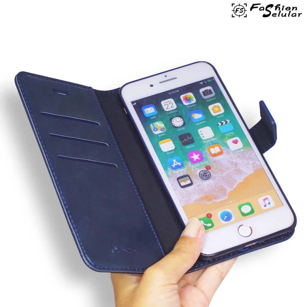 Casing Samsung A6 2018 | A33 5G | A53 5G | S22 | S22+ | M52 5G Flip Case/ Flip Cover Sarung Kulit Leather FS Bluemoon