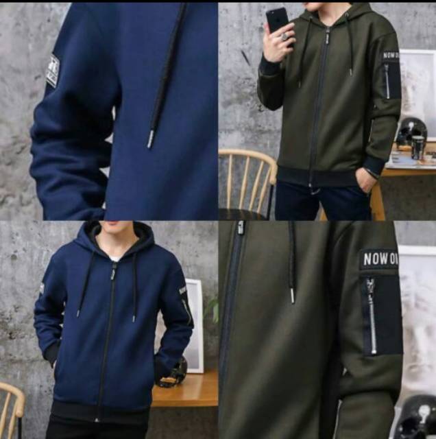 NOW OR BOMBER DISTRO PREMIUM HIGH QUALITY / SWEATER PRIA HOODIE | Jaket Sweater Distro