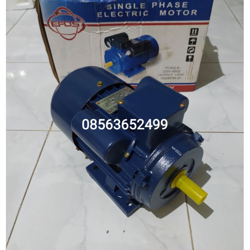 Dinamo Efos 0.5 HP 1400 rpm 1 Phase