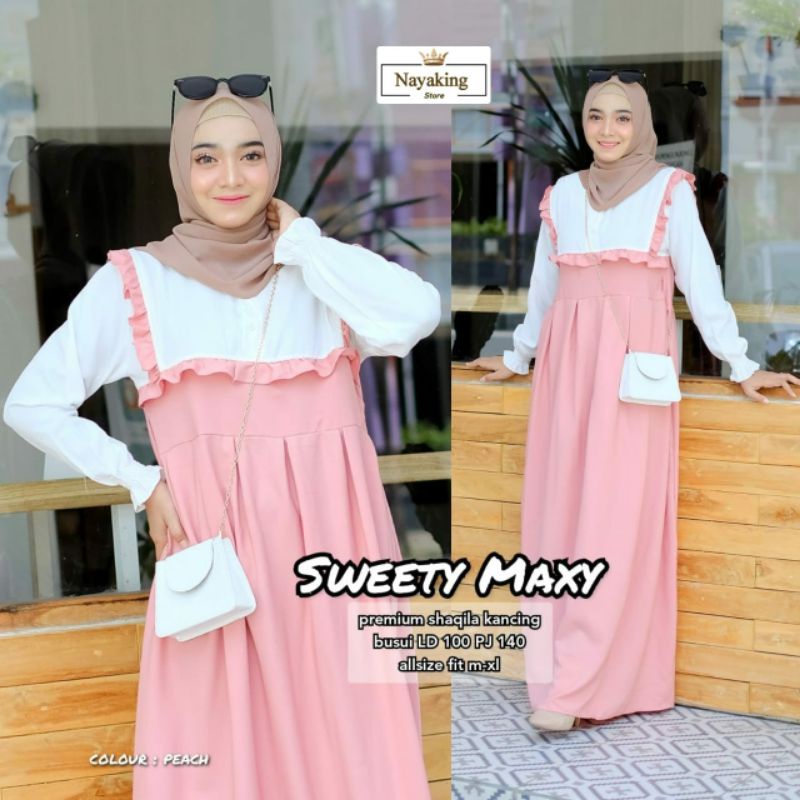 SWEETY MAXY//MAXY DRESS MATT SHAKILA PREMIUM KANCING