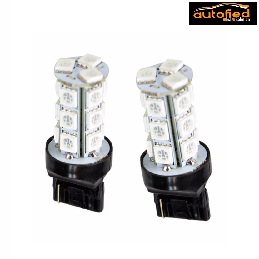 LED T20 5050 18SMD Lampu Rem Strobo Flash Merah