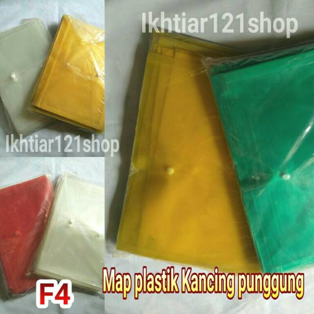 

Map Plastik Kancing punggung F4/folio per pcs satuan