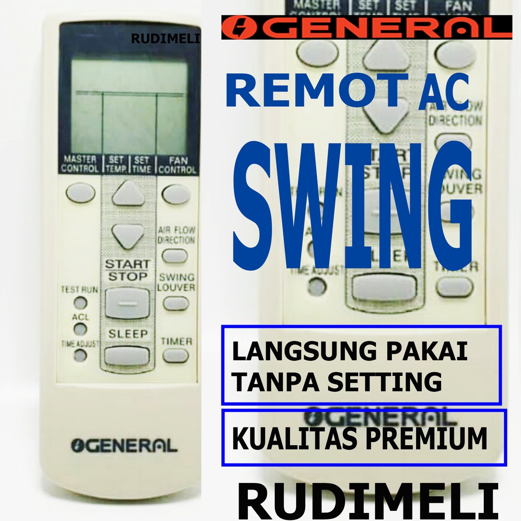 REMOTE AC / REMOT AC GENERAL SWING TANPA SETTING/ LANGSUNG PAKAI