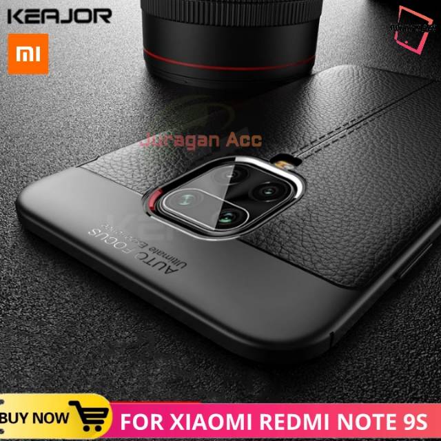 SOFTCASE TPU XIAOMI REDMI NOTE 9S-CASE TPU LEATHER CASE REDMI NOTE 9S CASING HP IPAKY PREMIUM