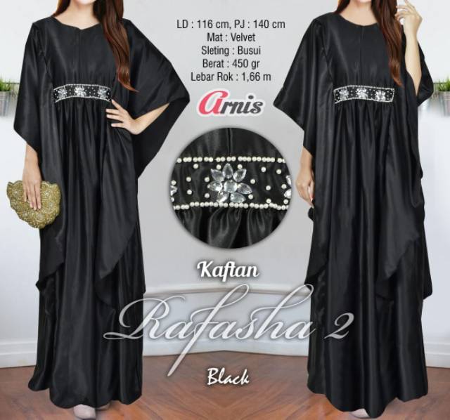 Megasari Nagita gamis kaftan Rafasha 2