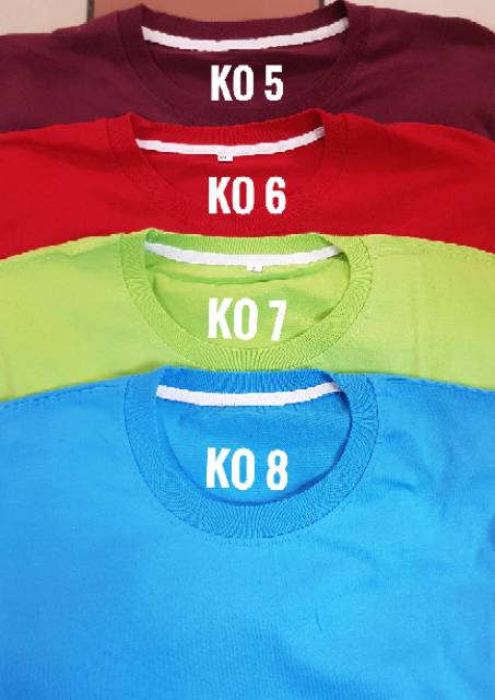 Kaos Oblong Katun Combed Pendek Bisa Sablon Bordir