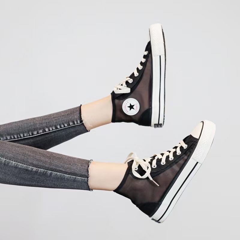 Sepatu Sneakers Wanita Fashion High Top Sepatu Korea Terbaru Spatu snakers Cewek Import Kekinian SP-179