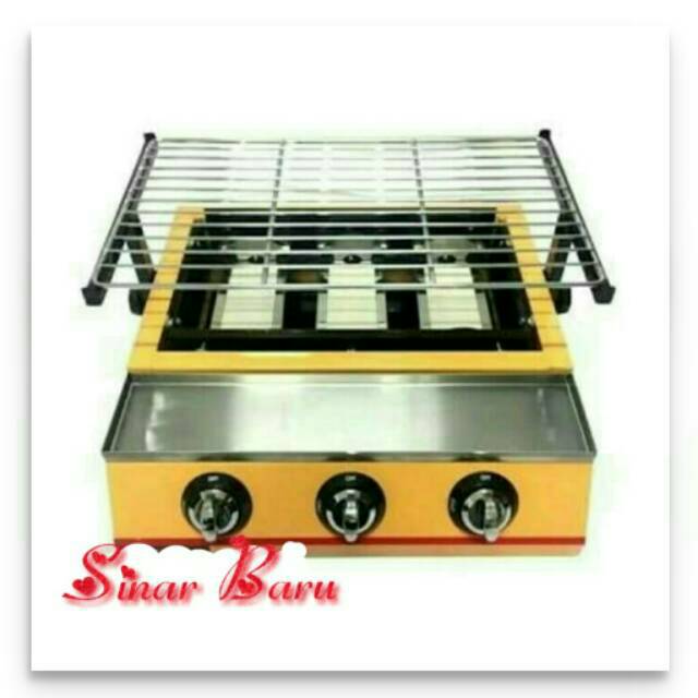 Kompor panggangan Sosis 3 Tungku