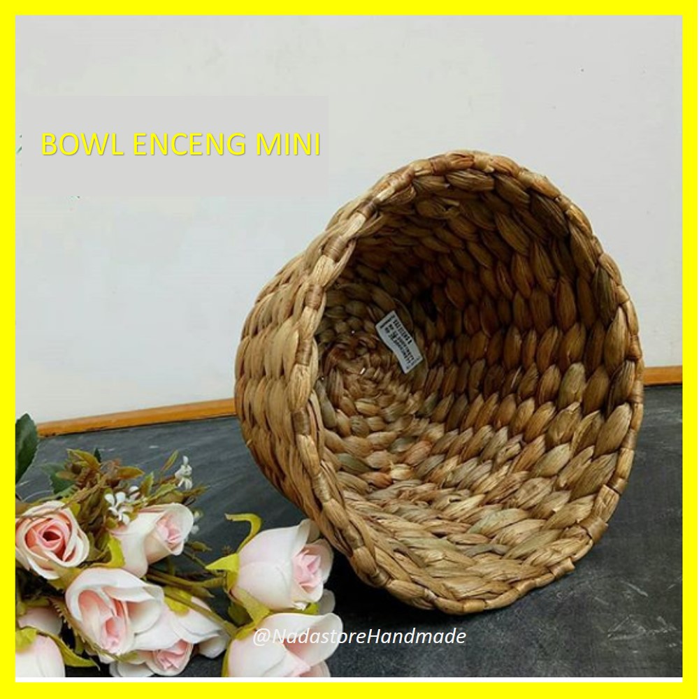 BOWL ENCENG MINI / MANGKUK ANYAMAN ENCENG GONDOK