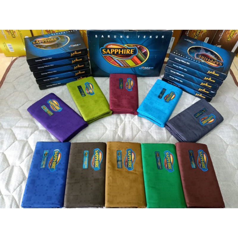 sarung sapphire polos warna/ pwd